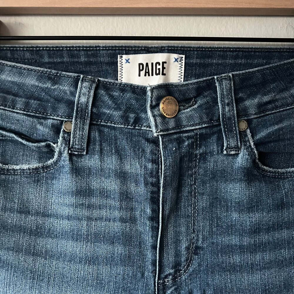PAIGE Hoxton Slim Jeans Women 26 Blue Stretch Denim - Picture 5 of 10